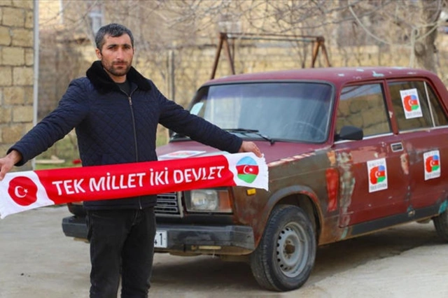 Автомобиль перевозившего гумпомощь для Турции Сарвара Баширли будет выставлен в Адыямане